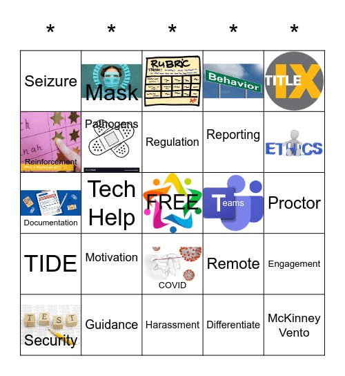 eLearning BINGO Card