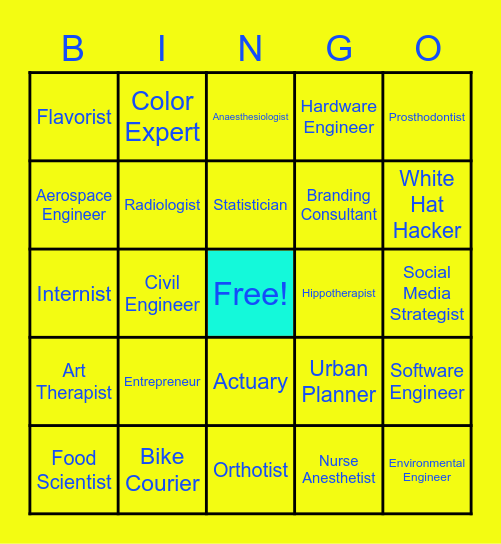 Oh the Places You Could Go Bingo Card