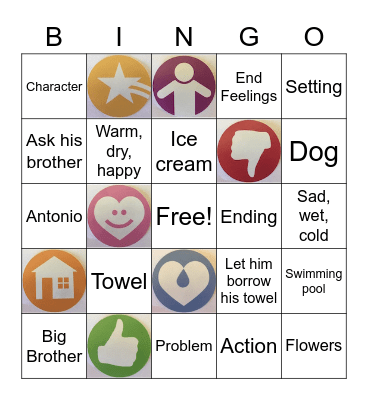 Story Champs Story 11 Swimming Bingo Card