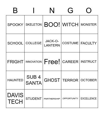 VIRTUAL BINGO Card