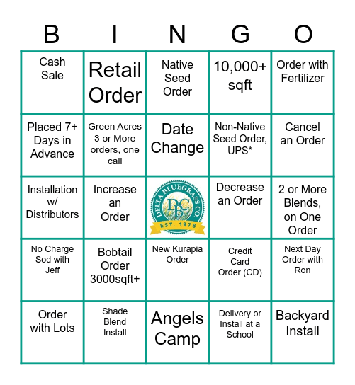 DBC Bingo! Bingo Card