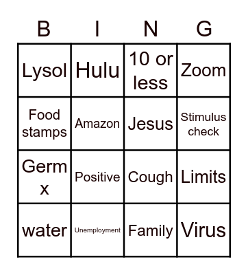 Daughters of the King Bingo Card