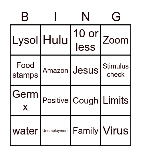 Daughters of the King Bingo Card