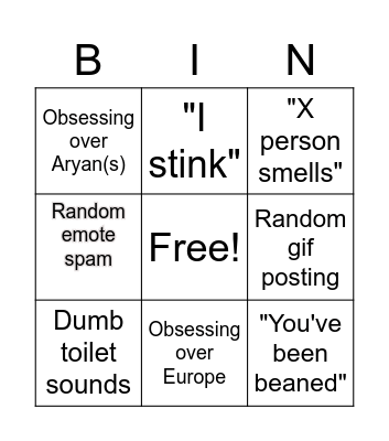 Katbot bingo Card