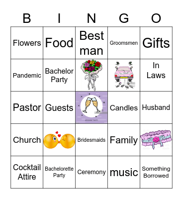 Bridal Shower Bingo Card