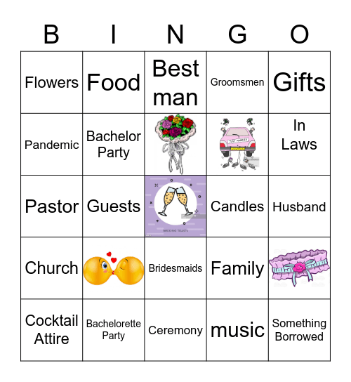 Bridal Shower Bingo Card