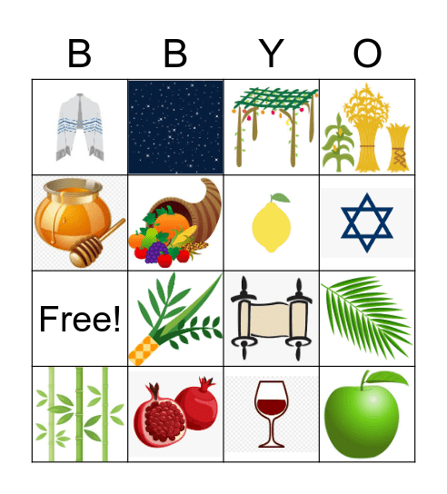 High Holiday BINGO! Bingo Card