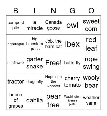 I Saw It at Good Courage! BINGO Card