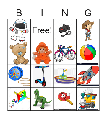 My favourite things BINGO Card