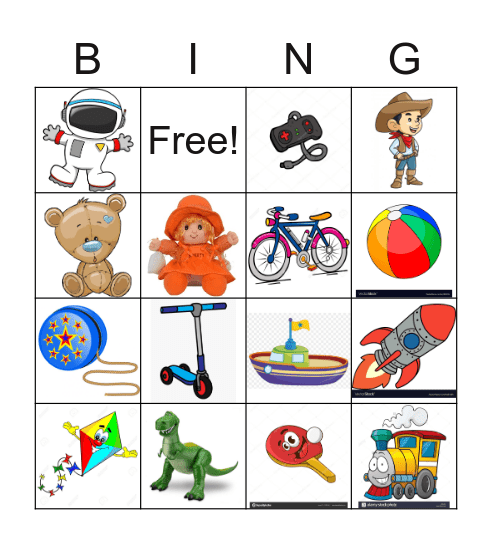 My favourite things BINGO Card