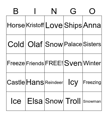 Christmas Bingo Card