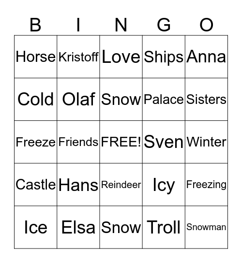 Christmas Bingo Card