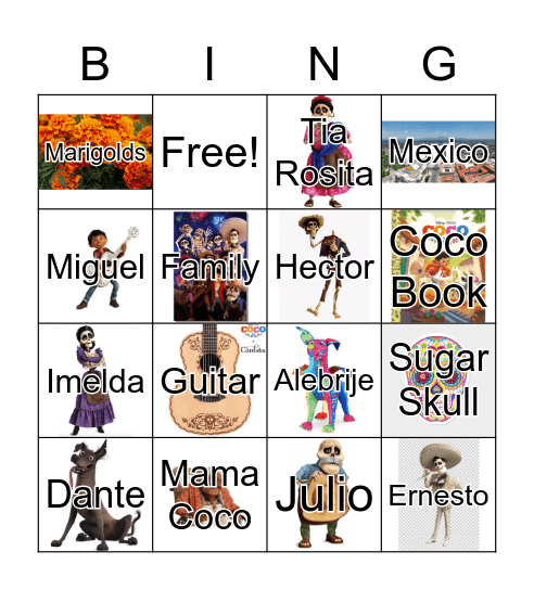 COCO BINGO Card