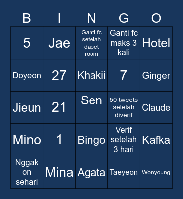 2LS Bingo Card
