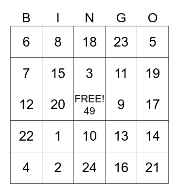 Happy Birthday, Mom! Bingo Card