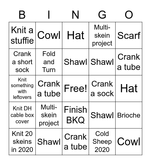 Craft the BinGO Card