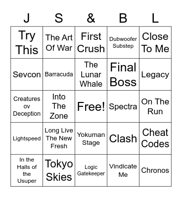 Just Shapes & Beats Level Bingo Card