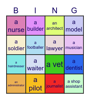 ~Jobs Bingo Card