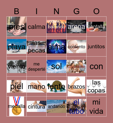 song "Calma" Bingo Card