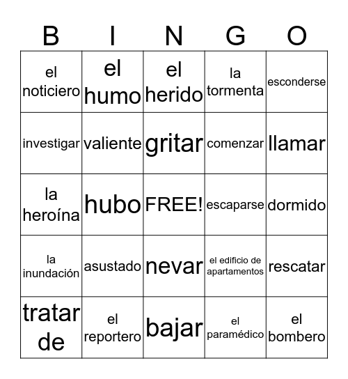 2-repaso de 5a Bingo Card