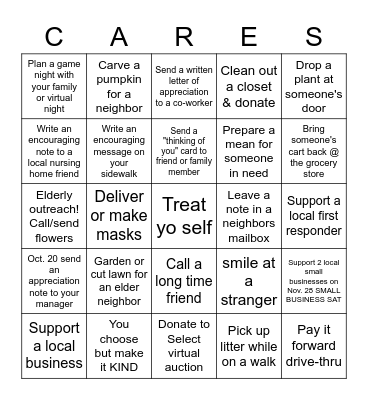 SELECT Bingo Card