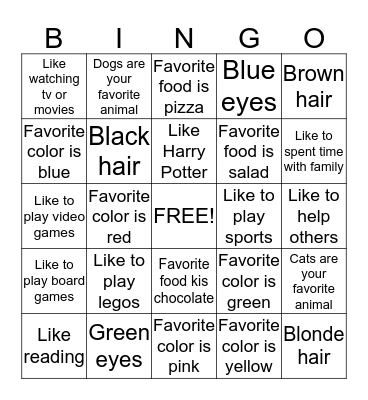 Building Rapport Bingo - NRH Bingo Card