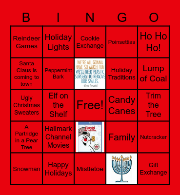 Holiday Bingo Card