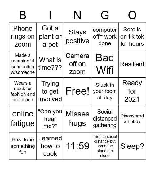 Key Plus Bingo Card
