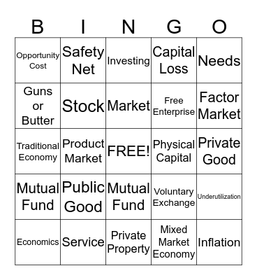 Bingomics Bingo Card