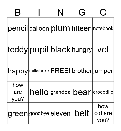 Bingo for Makar Bingo Card