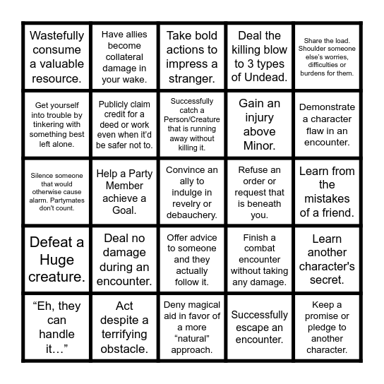 Durgan Skywatcher Bingo Card