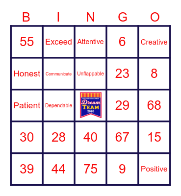 Customer Service Week 2020 Bingo Card