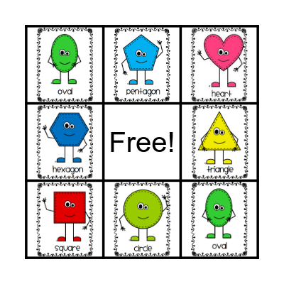 Shape Bingo Card