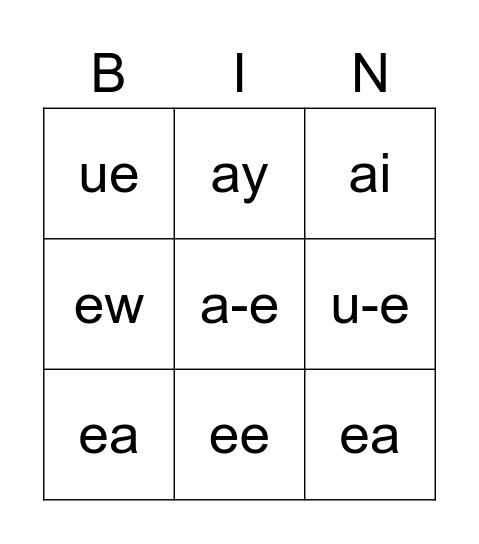 Lenny's Revision Bingo Card