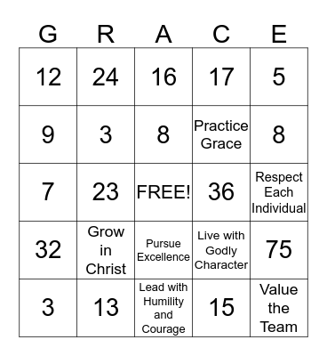 Atlanta Day Shelter Bingo Card