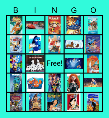 Movie Bingo Card