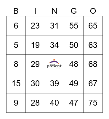 Huiskamerbingo 30 september 2021 Bingo Card