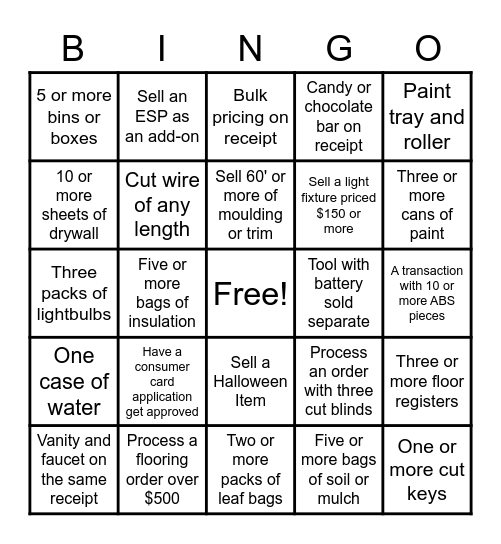 CAM Bingo 2020 Bingo Card