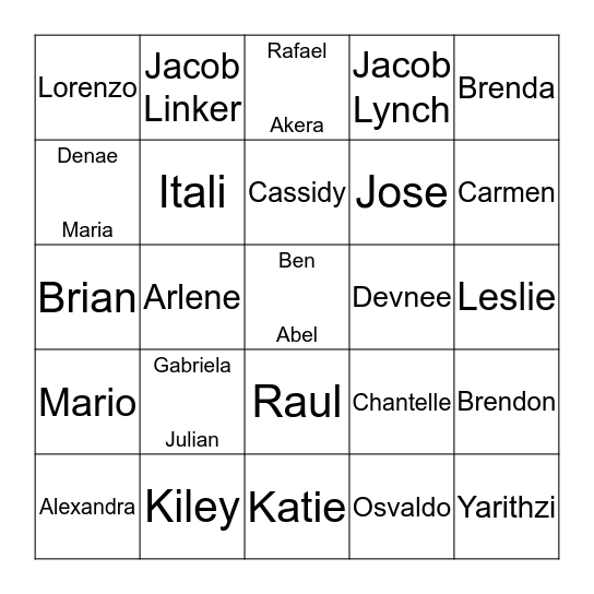 Deaf hearing man woman student teacher Bingo Card