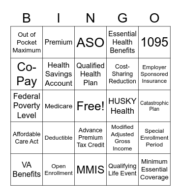 AccessHealthCT BINGO Card