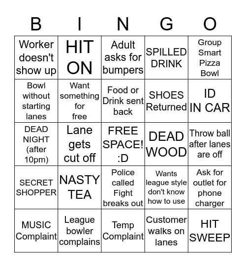 Name:_________________________________ Bingo Card