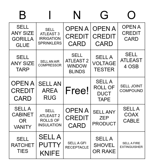 DEPOT CAM 2020 Bingo Card