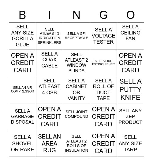 DEPOT CAM 2020 Bingo Card