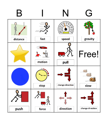 Vocabulary Bingo Card