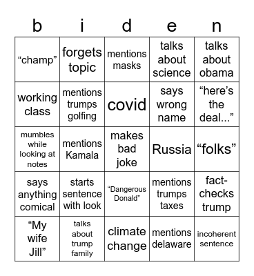 Latino King Bingo Card