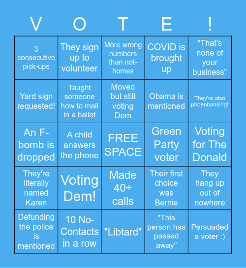 Let's Make These As Fun As Possible Bingo Card