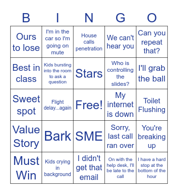 Team Bonding Bingo Card