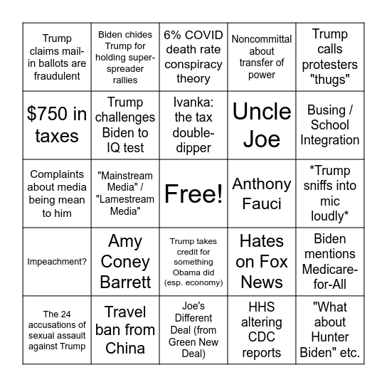 Untitled Bingo 2 Bingo Card