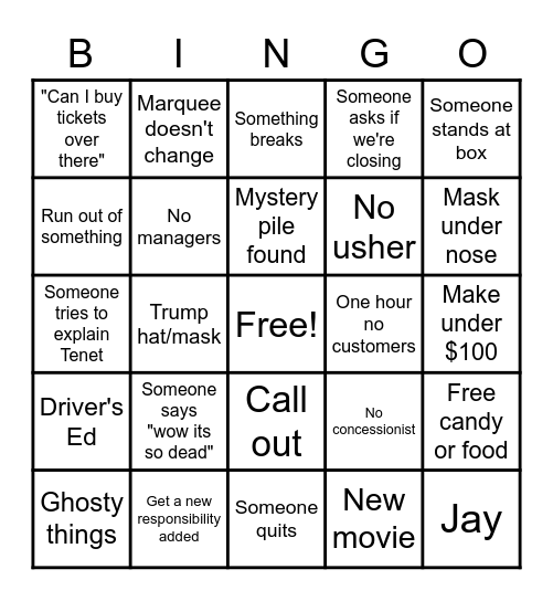 Bullshit Bingo Card