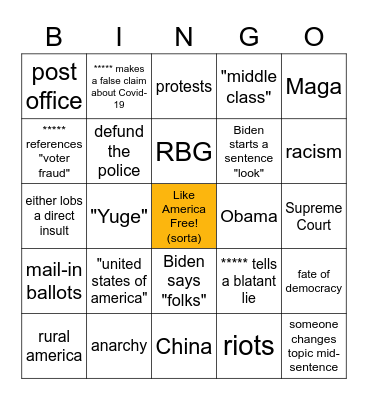 Will we survive? Who will get BINGO? Bingo Card